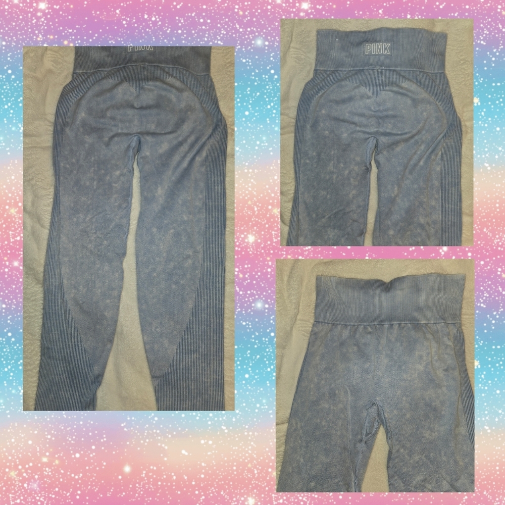 ❤️ Victoria's Secret Pink Ultimate Seamless Leggings Sz M - Picture 5 of 12